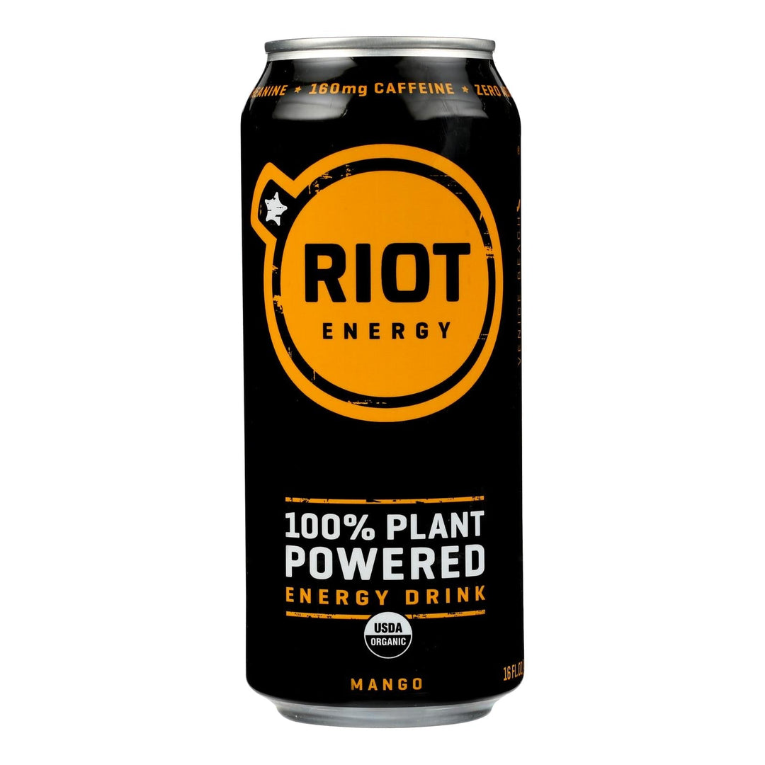 Riot Energy - Enrg Drink Mango - Case Of 12 - 16 Oz - Maras Green