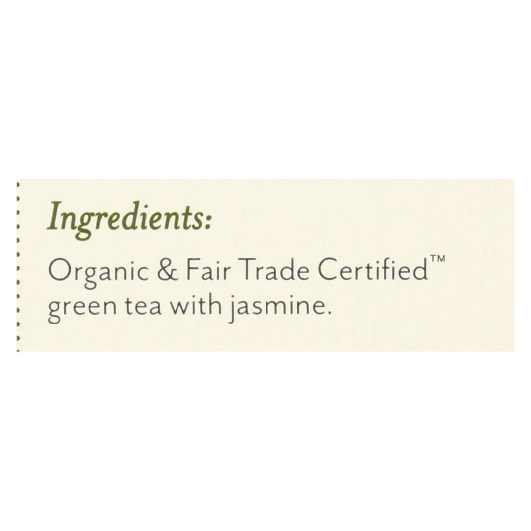 Rishi Organic Green Tea - Jasmine - Case Of 6 - 15 Bags - Maras Green