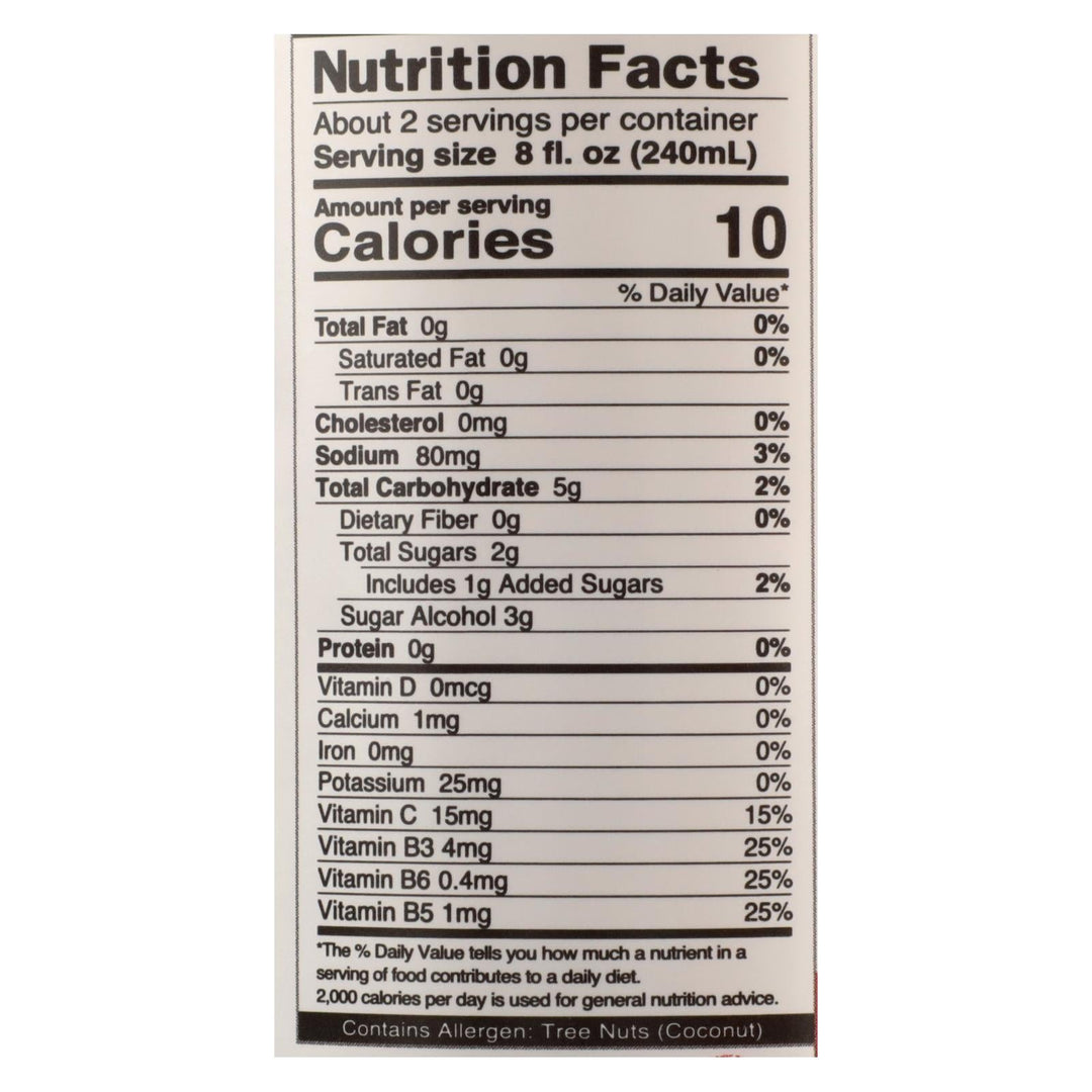 Roar Organic - Water Og2 Georgia Peach - Cs Of 12 - 18 Fz - Maras Green