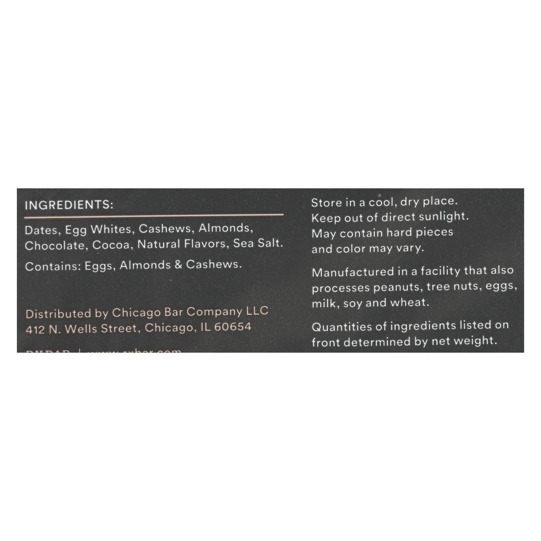 Rxbar - Protein Bar - Chocolate Sea Salt - Case Of 12 - 1.83 Oz. - Maras Green