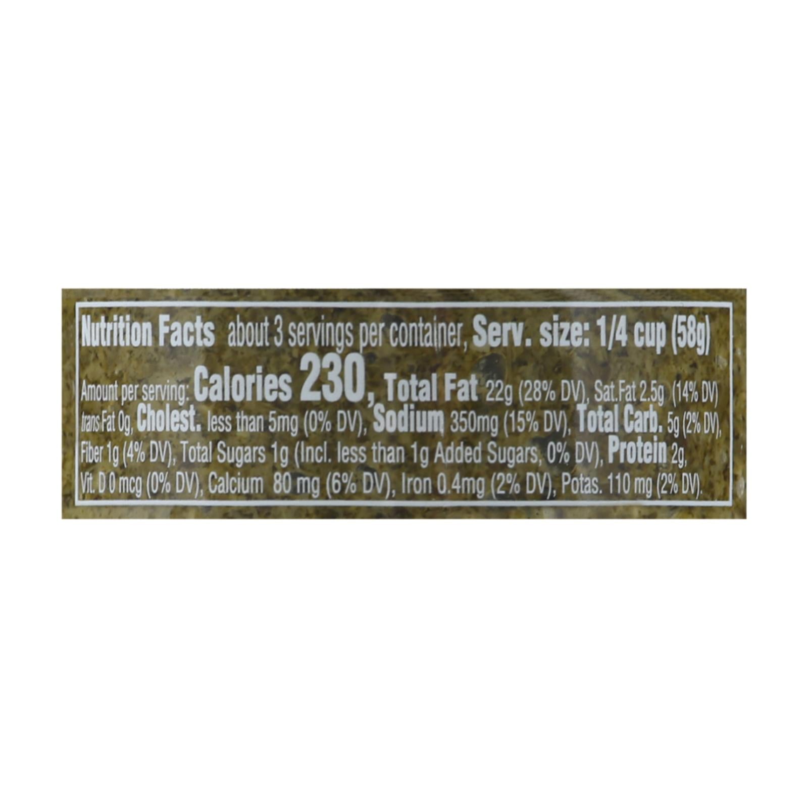 Sacla - Pesto Wild Garlic - Case Of 6 - 6.7 Oz - Maras Green