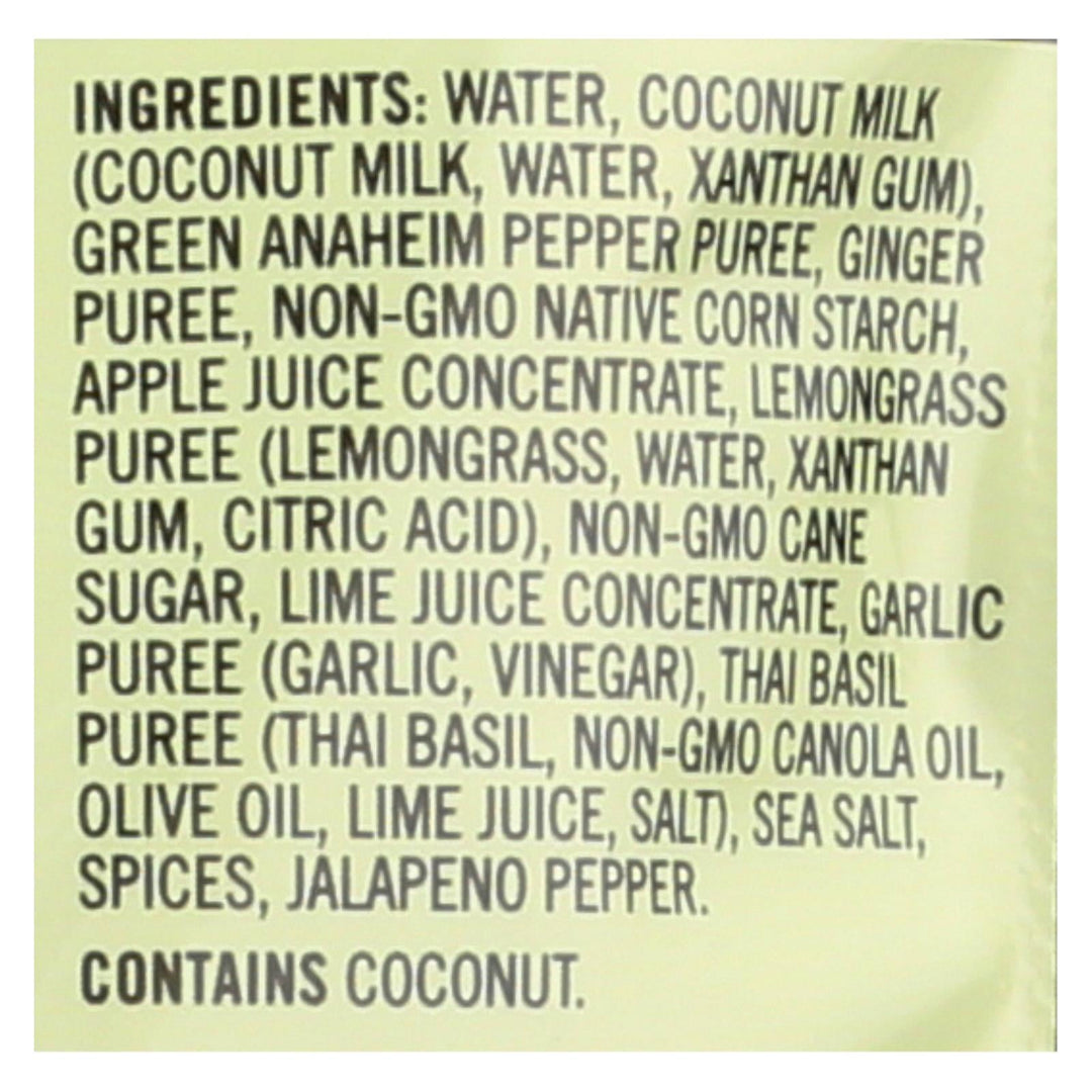 Saffron Road Simmer Sauce - Lemongrass Basil - Case Of 8 - 7 Fl Oz. - Maras Green