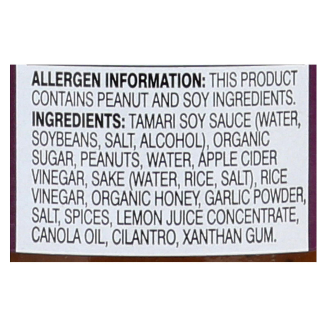 San - J Cooking Sauce - Thai Peanut - Case Of 6 - 10 Fl Oz. - Maras Green