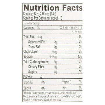 Santa Barbara Olives - Martini Style - Case Of 6 - 5 Oz. - Maras Green