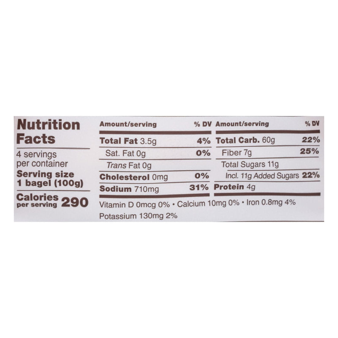 Schar - Bagel Plain - Case Of 4 - 14.1 Oz - Maras Green