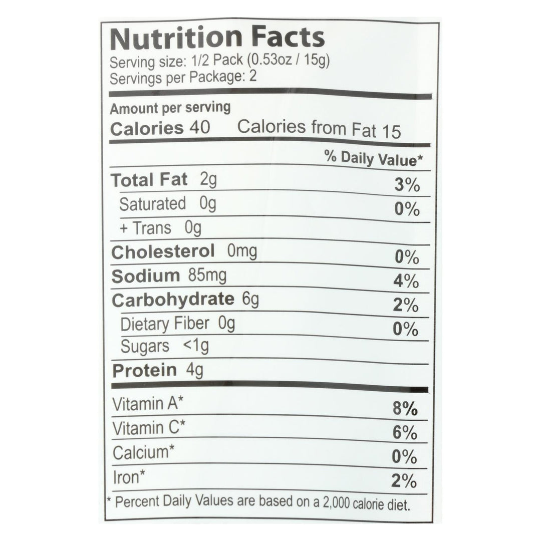 Seasnax Chomperz Crunchy Seaweed Chips - Barbecue - Case Of 8 - 1 Oz. - Maras Green