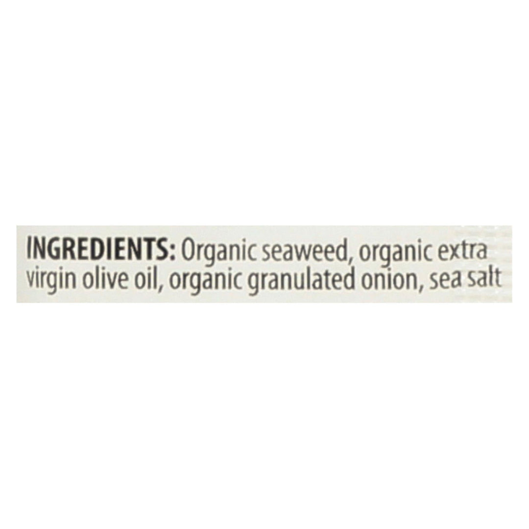 Seasnax Organic Premium Roasted Seaweed Snack - Toasty Onion - Case Of 24 - 0.18 Oz. - Maras Green