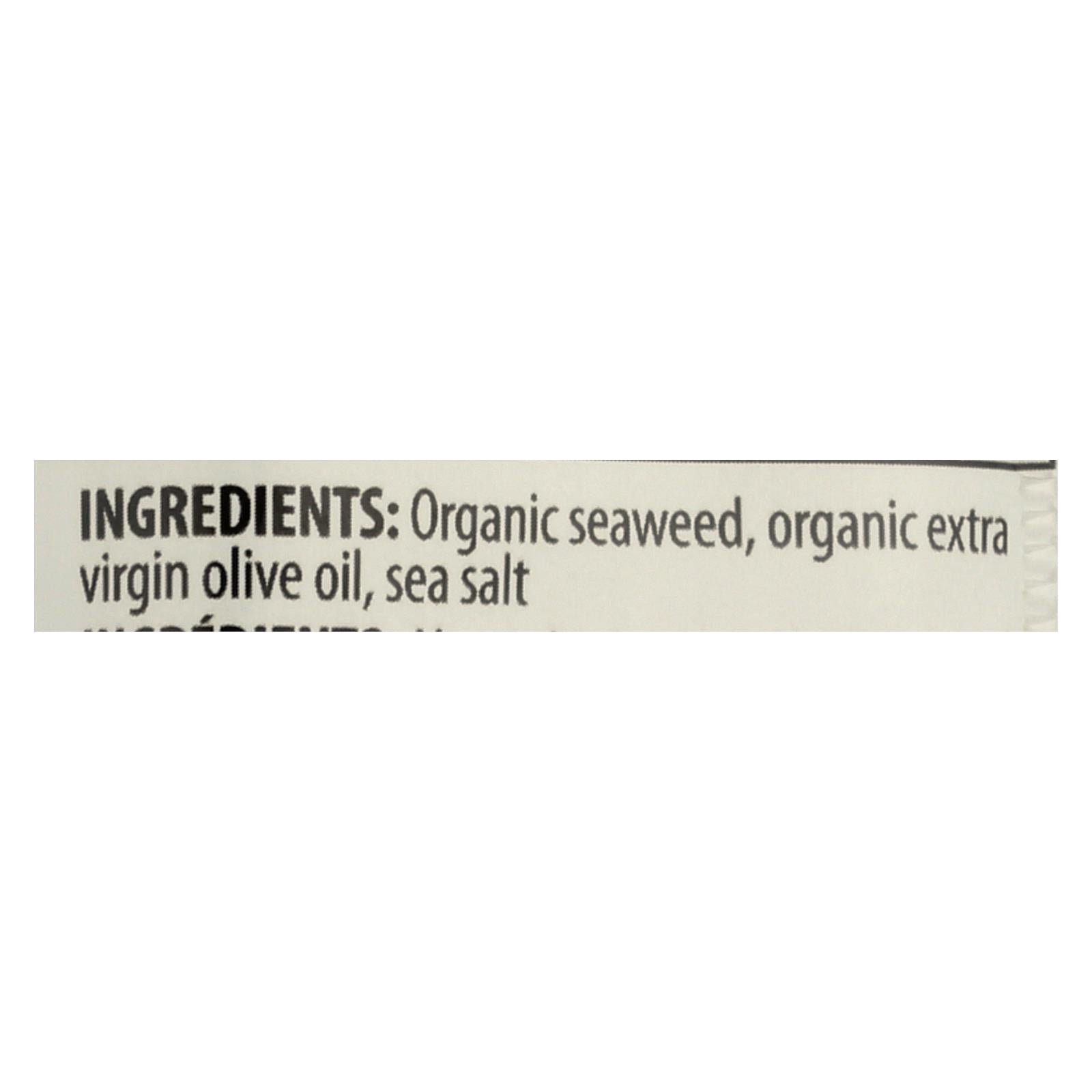 Seasnax Organic Seasnax Original Roasted Seaweed Snack - Case Of 24 - 0.18 Oz. - Maras Green