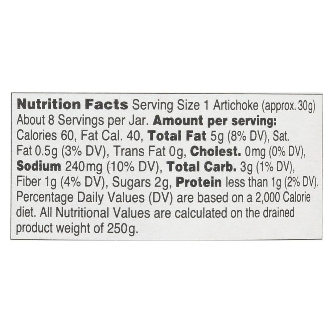 Seggiano Carciofi Arrosto Roasted Artichoke Hearts - Case Of 6 - 13.4 Oz - Maras Green