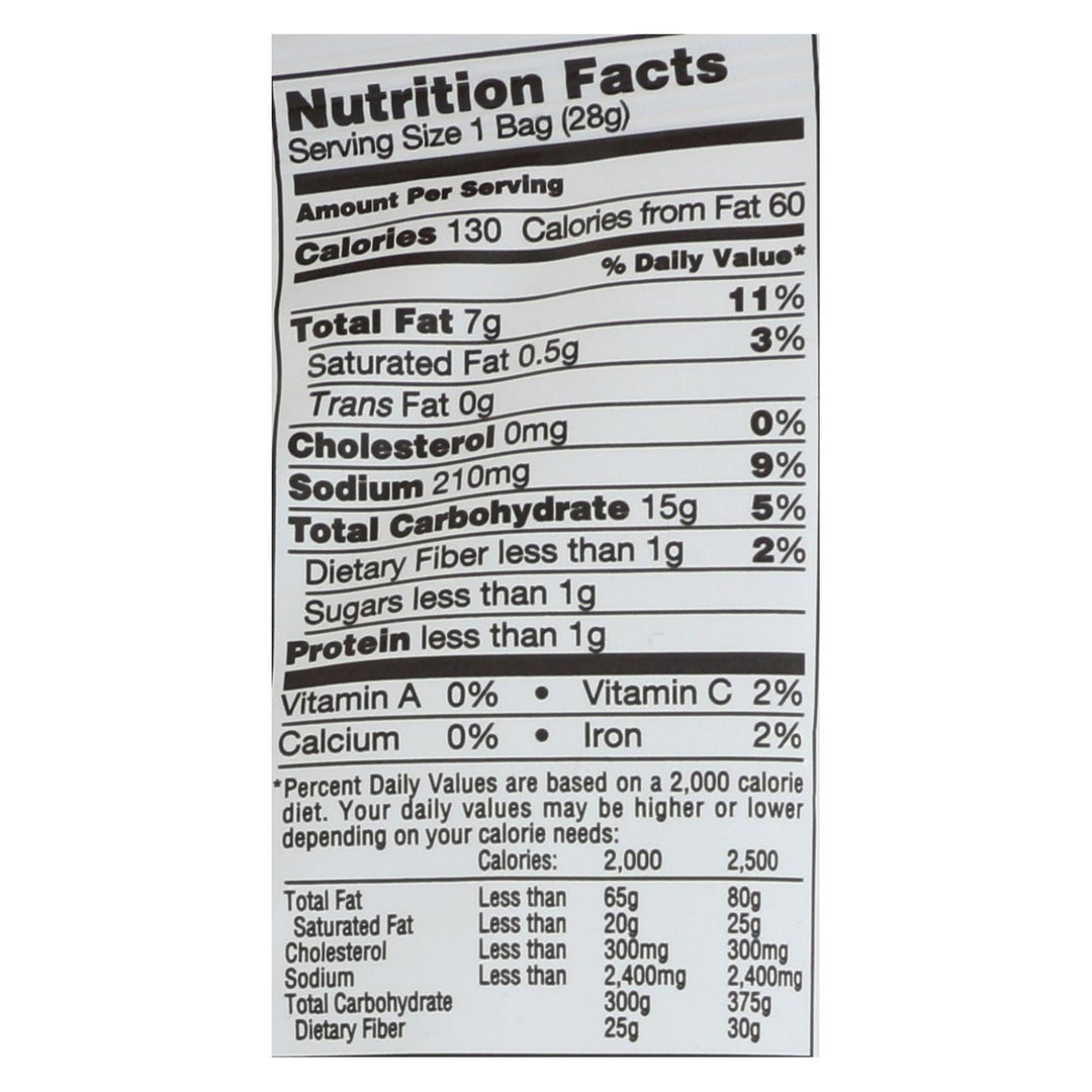 Sensible Portions Garden Veggie Straws - Sea Salt - Case Of 24 - 1 Oz. - Maras Green