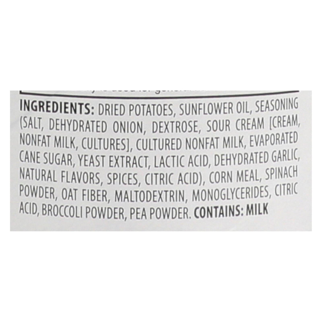 Sensible Portions Sour Cream & Onion Garden Veggie Chips In A Canister - Case Of 12 - 5 Oz - Maras Green