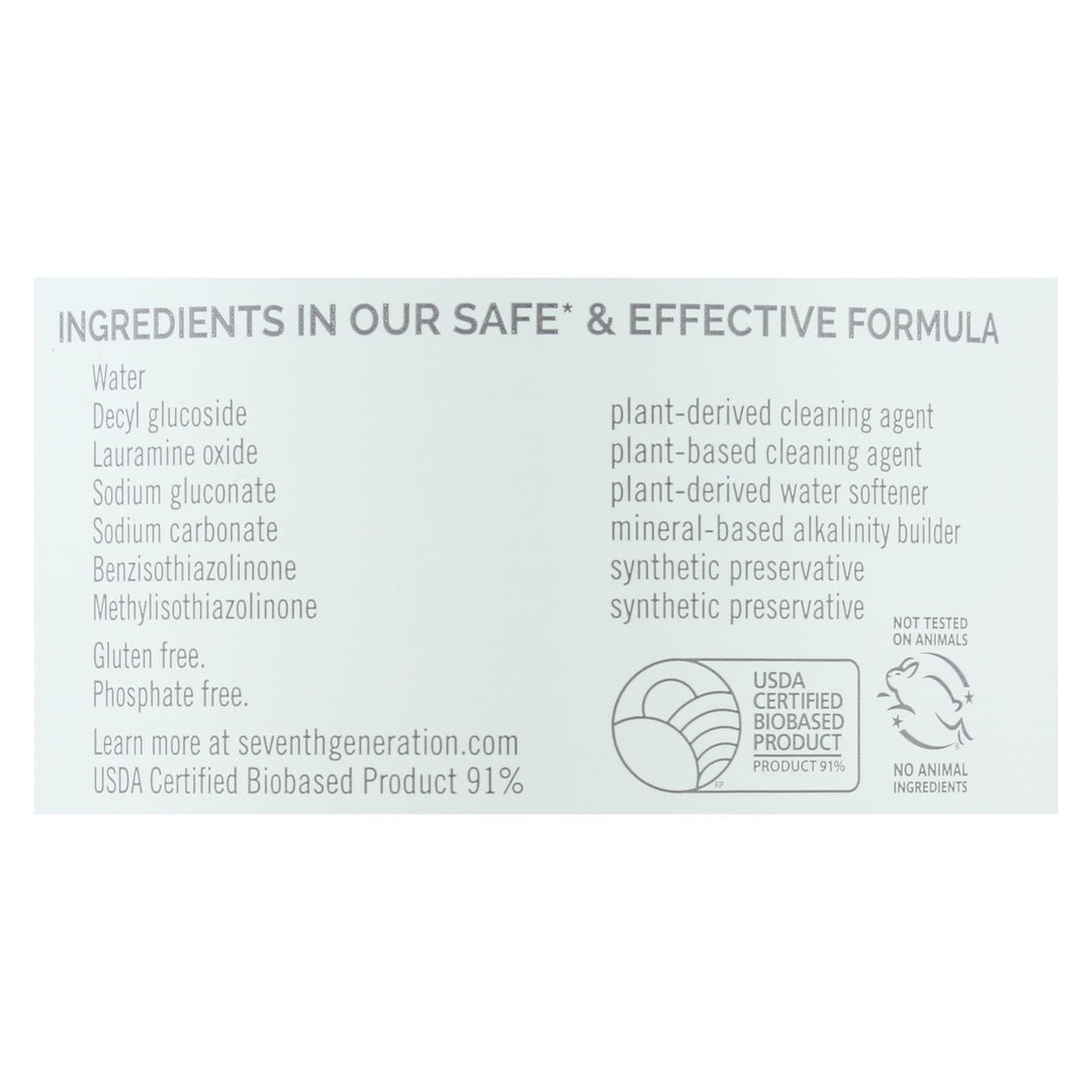 Seventh Generation - All - purpose Cleaner - Free And Clear - Case Of 8 - 23 Fl Oz. - Maras Green