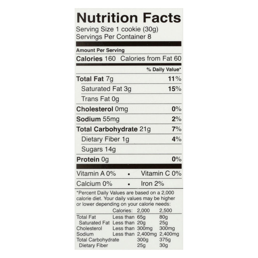 Shady Maple Farms Organic Maple Waffle Cookie - Case Of 8 - 8.5 Oz. - Maras Green