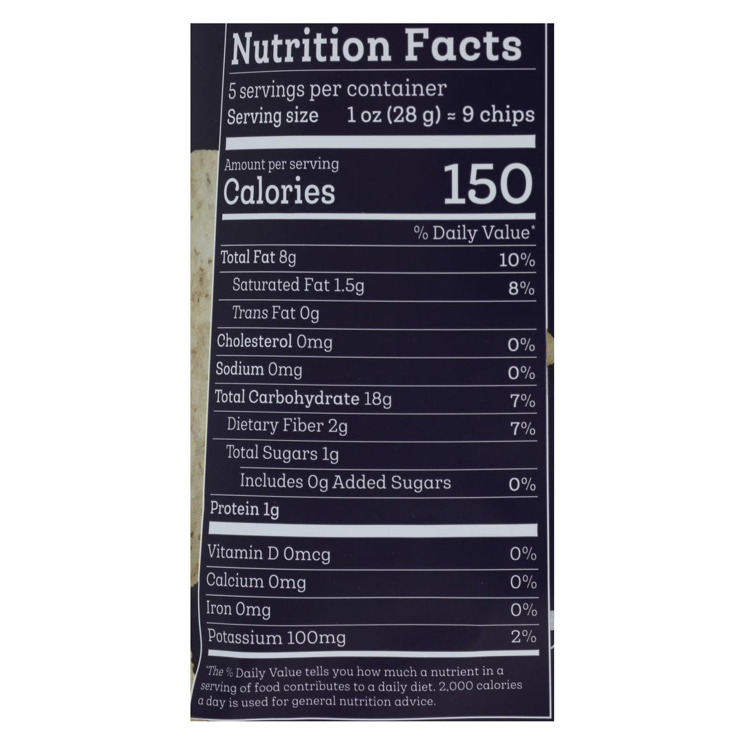 Siete - Tortilla Chip No Salt - Case Of 12 - 5 Oz - Maras Green