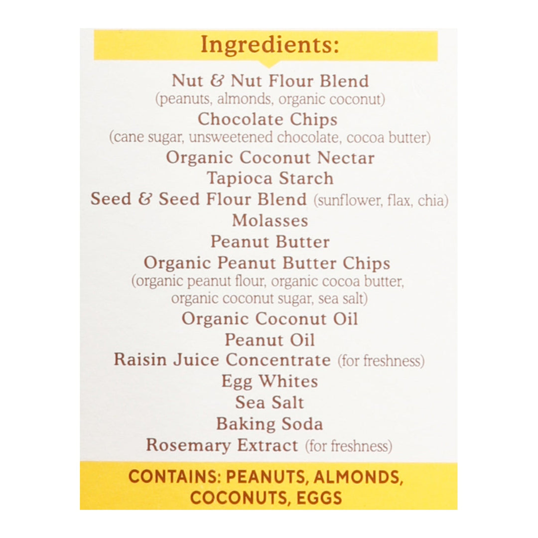 Simple Mills - Bar Sft Baked Peanut Butter Chocolate Chip - Case Of 6 - 5.99 Oz - Maras Green