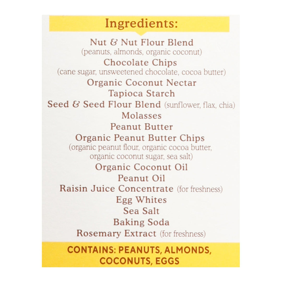 Simple Mills - Bar Sft Baked Peanut Butter Chocolate Chip - Case Of 6 - 5.99 Oz - Maras Green