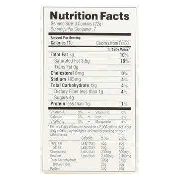 Simple Mills Cookies - Crunchy Toasted Pecan - Case Of 6 - 5.5 Oz - Maras Green