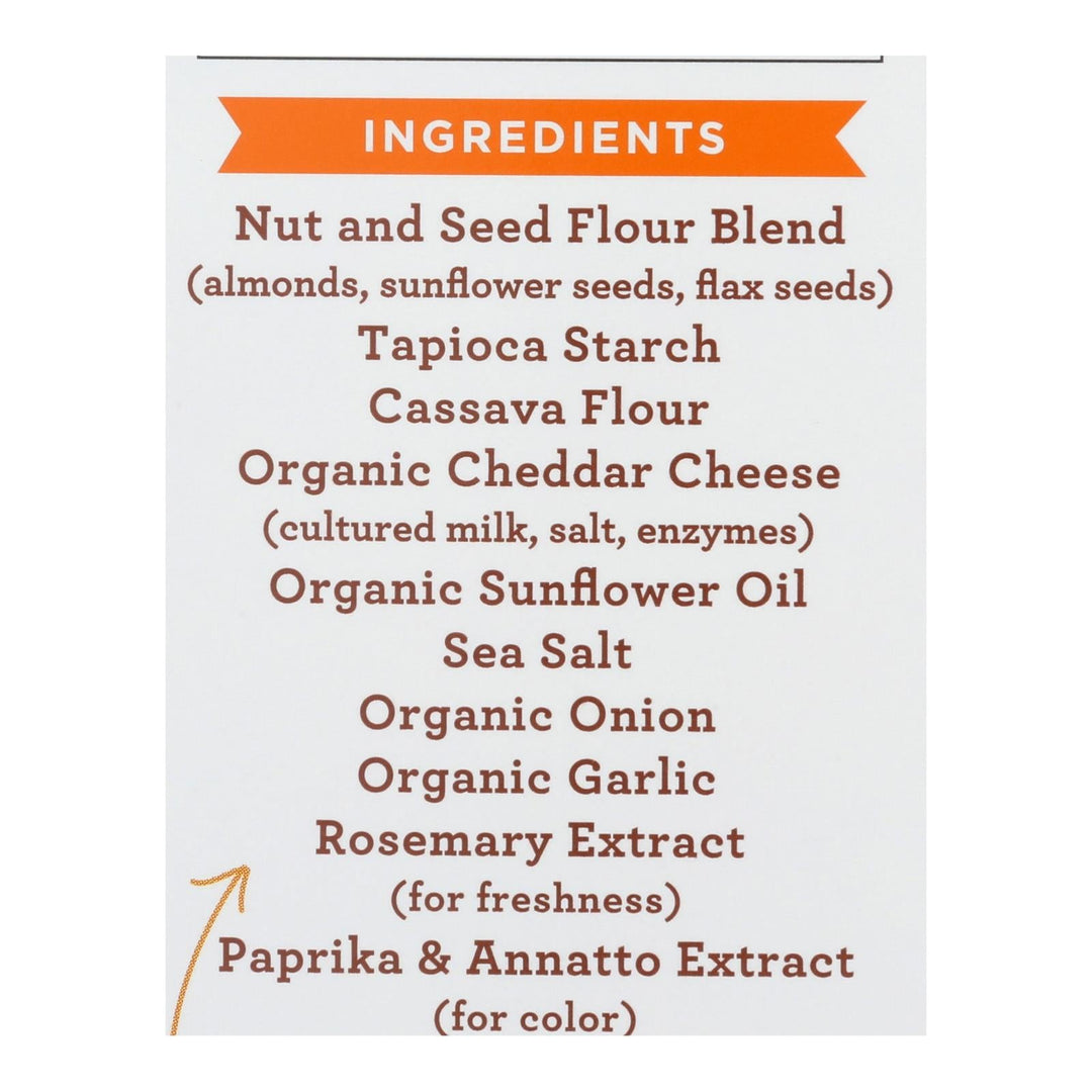 Simple Mills Farmhouse Cheddar Almond Flour Crackers - Case Of 6 - 4.25 Oz. - Maras Green