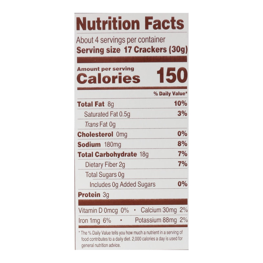 Simple Mills Fine Ground Sea Salt Almond Flour Crackers - Case of 6 - 4.25 oz. - Maras Green