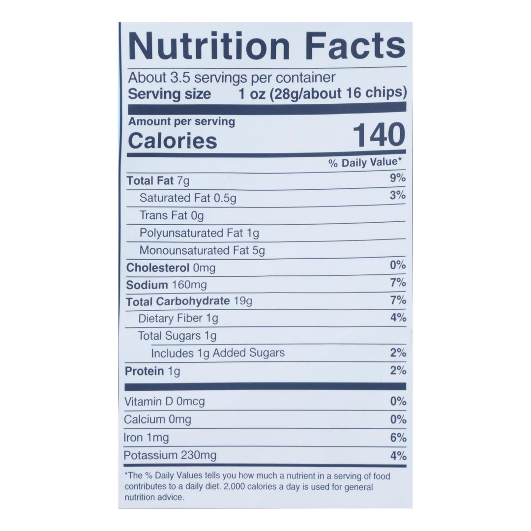 Simply 7 - Chips Quinoa Sea Salt - Case Of 8 - 3.5 Oz - Maras Green