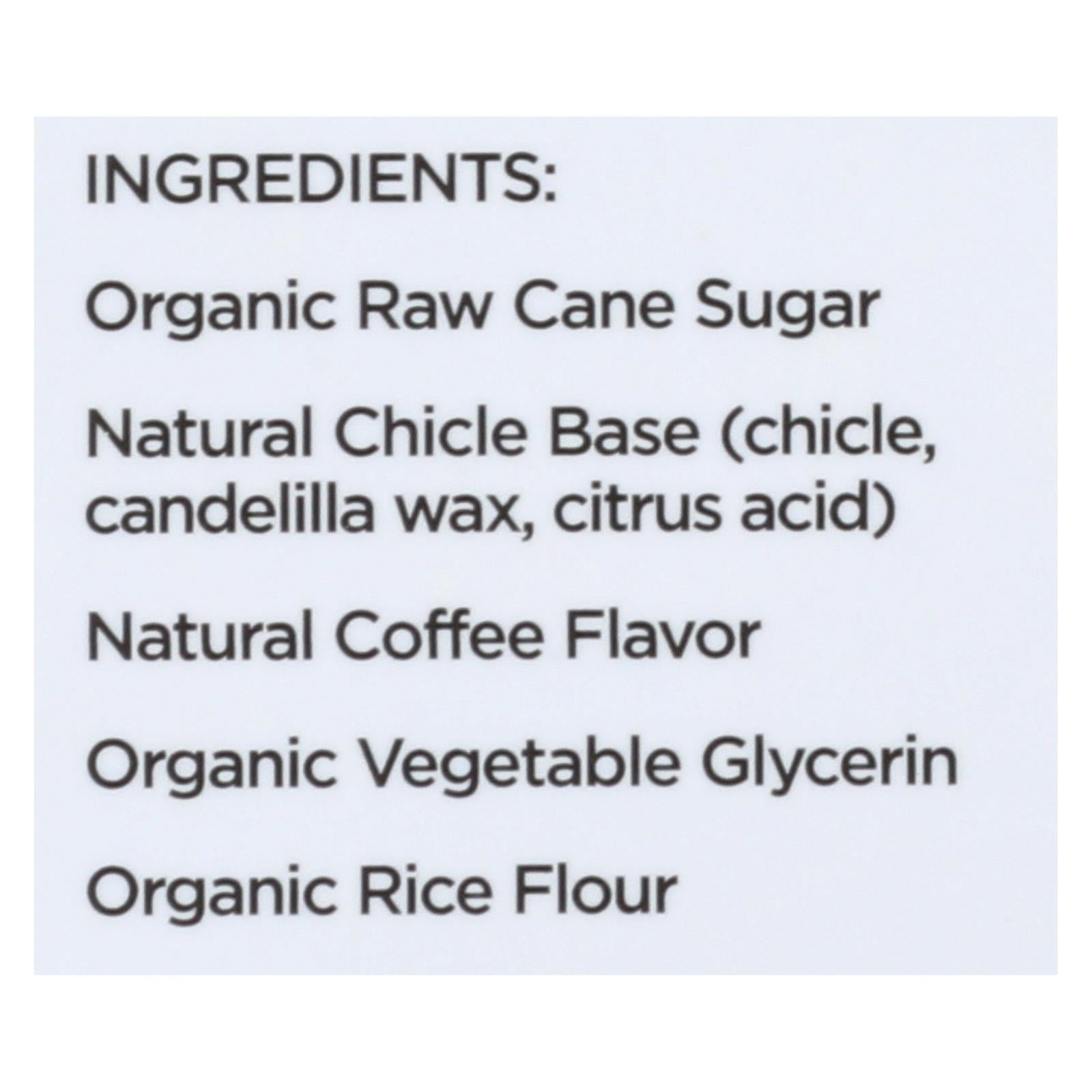 Simply Gum All Natural Gum - Coffee - Case Of 12 - 15 Count - Maras Green