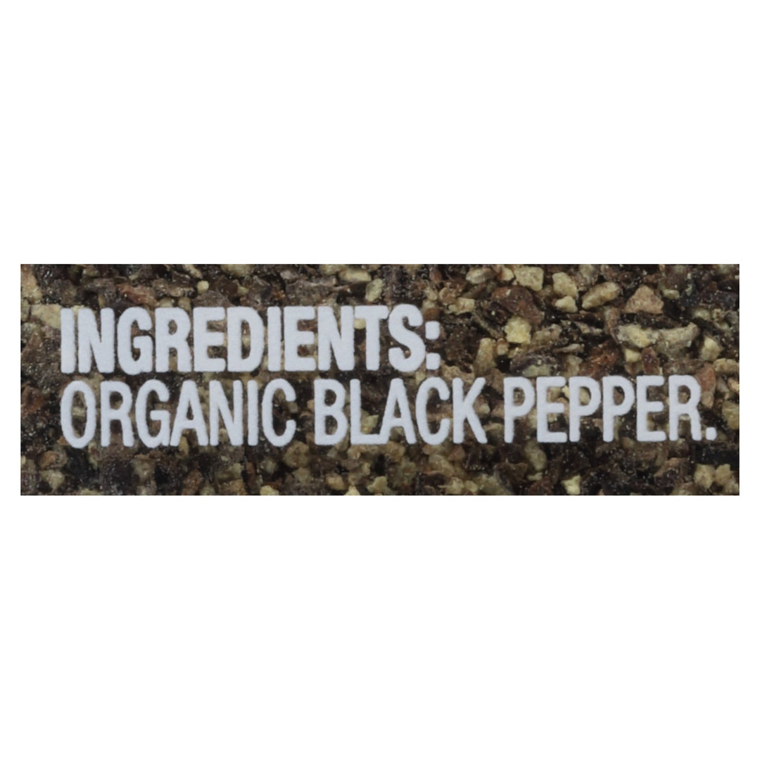 Simply Organic - Black Pepper Organic Medium Grind - Case Of 6 - 2.31 Ounces - Maras Green