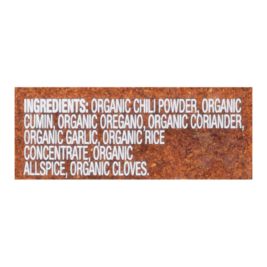 Simply Organic - Chili Powder Organic - Case Of 6 - 2.89 Ounces - Maras Green