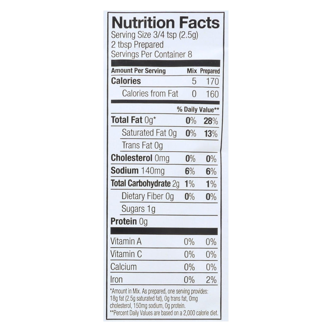 Simply Organic Italian Salad Dressing Mix - Case Of 12 - 0.7 Oz. - Maras Green