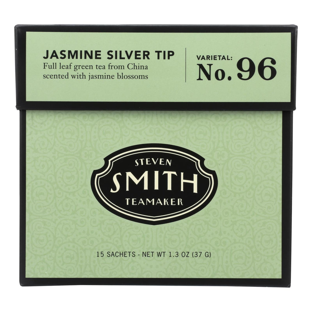 Smith Teamaker Green Tea - Jasmine Slvr Tp - Case Of 6 - 15 Bags - Maras Green