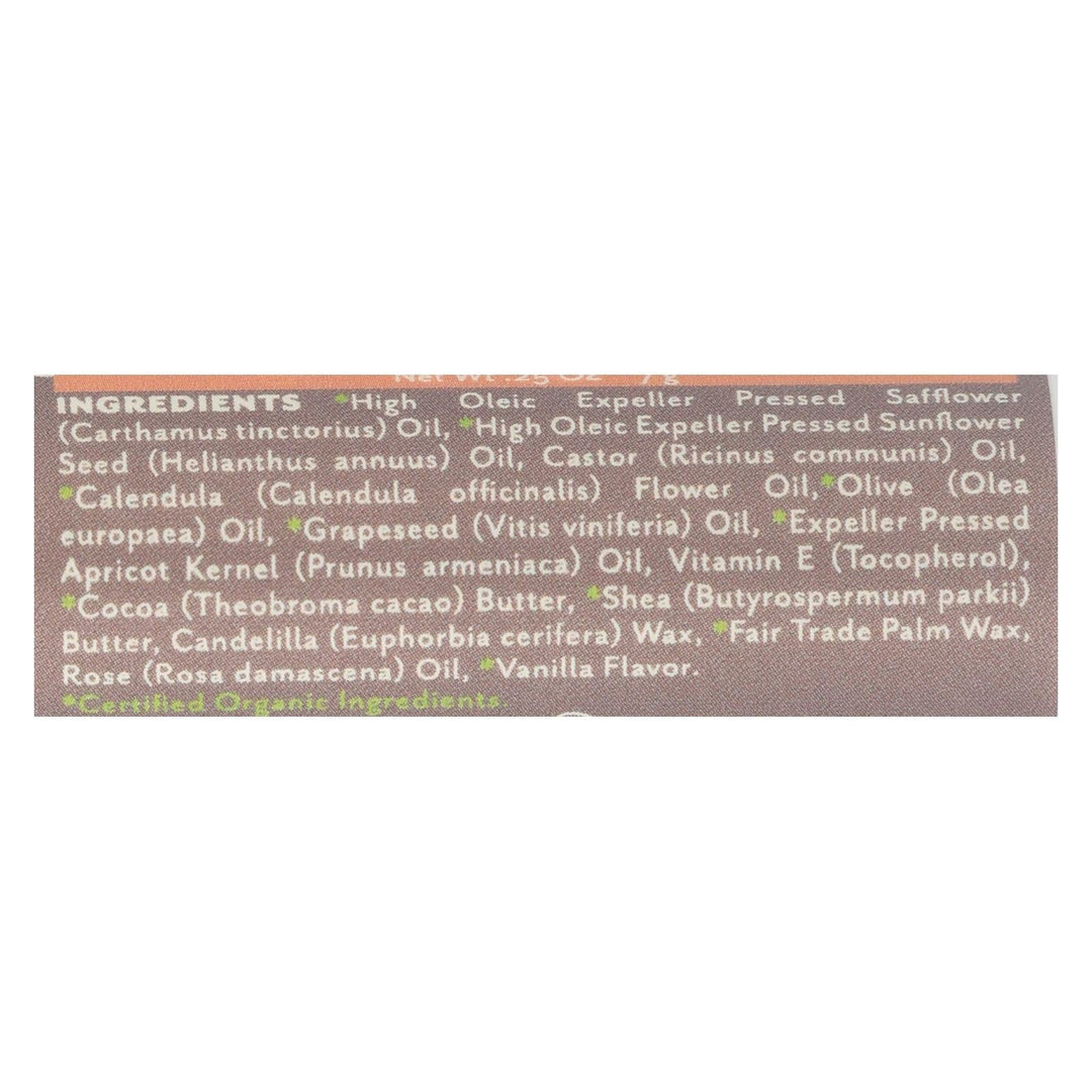 Soothing Touch Vanilla Rose Lip Balm Moisturizes And - Case Of 12 - .25 Oz - Maras Green