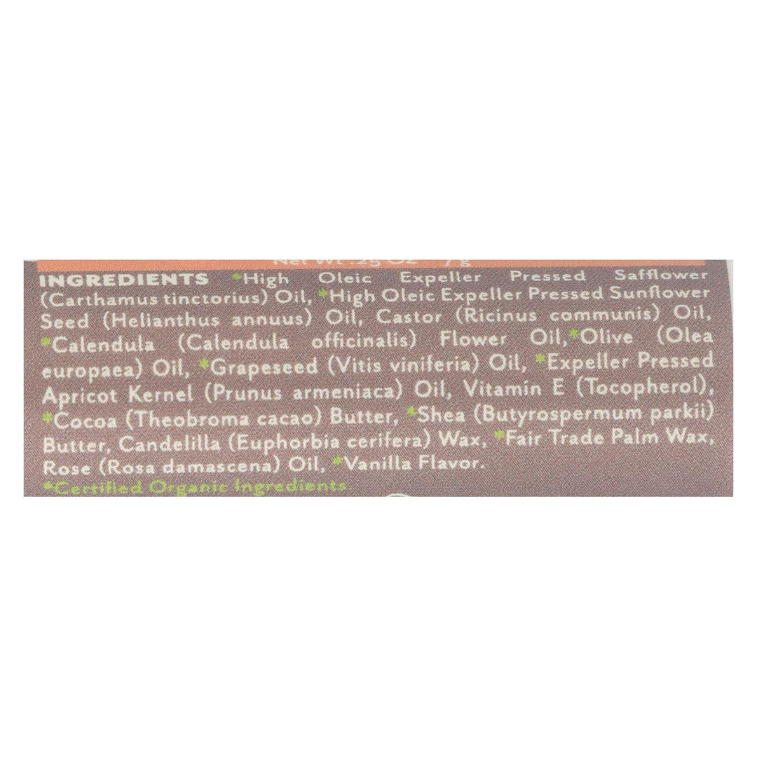 Soothing Touch Vanilla Rose Lip Balm Moisturizes And - Case Of 12 - .25 Oz - Maras Green