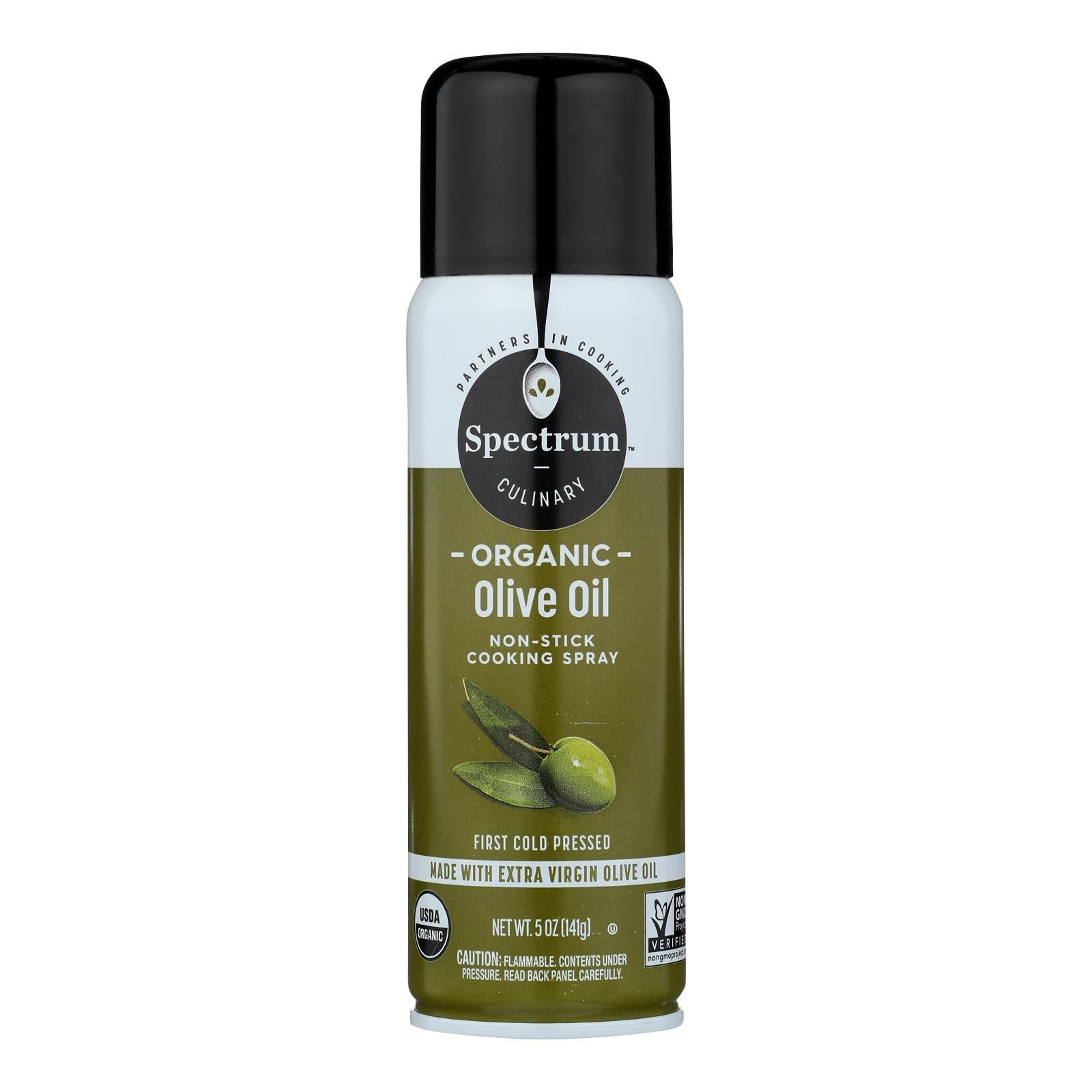 Spectrum Naturals Organic Extra Virgin Olive Spray Oil - Case Of 6 - 5 Fl Oz. - Maras Green