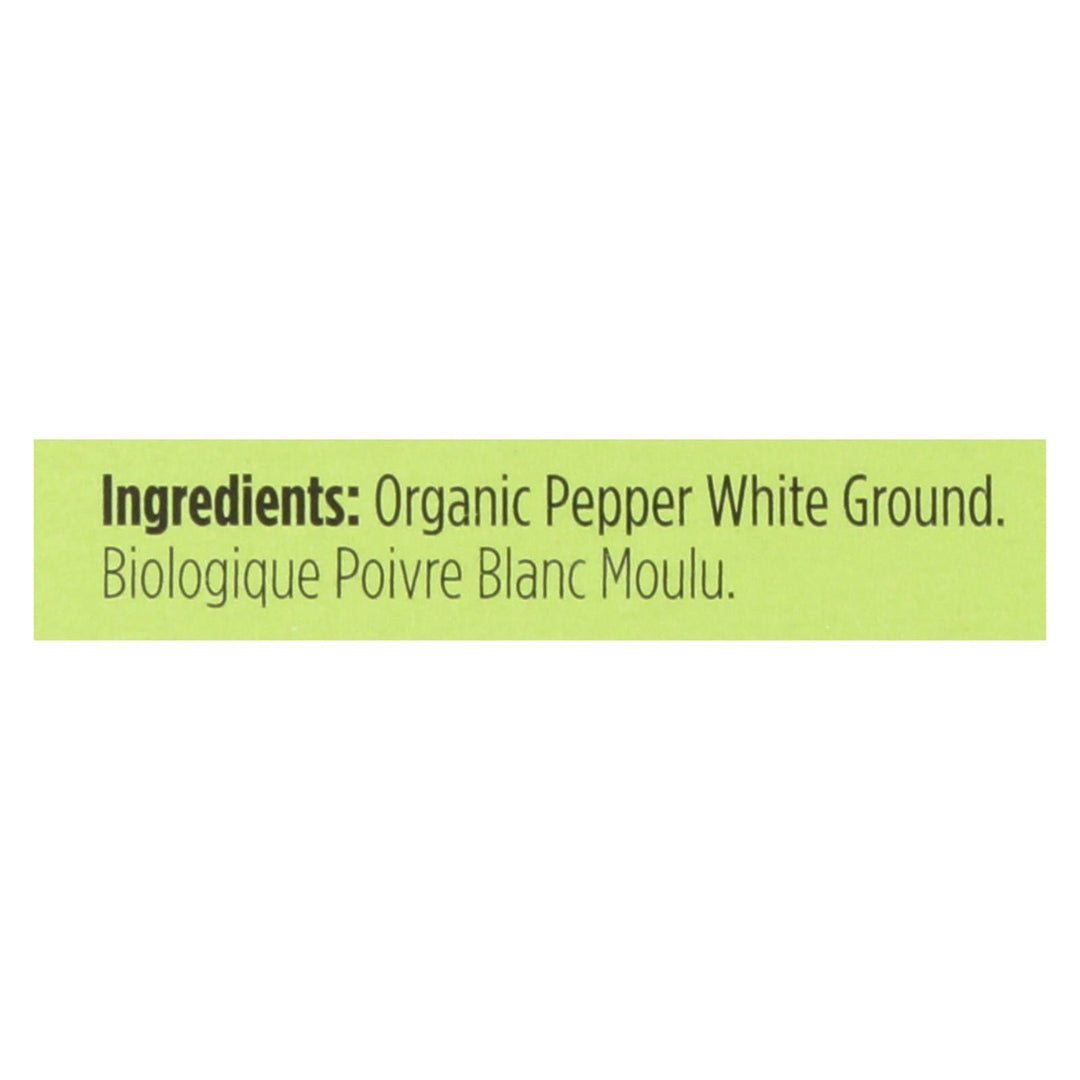 Spicely Organics - Organic Peppercorn - White Ground - Case Of 6 - 0.45 Oz. - Maras Green