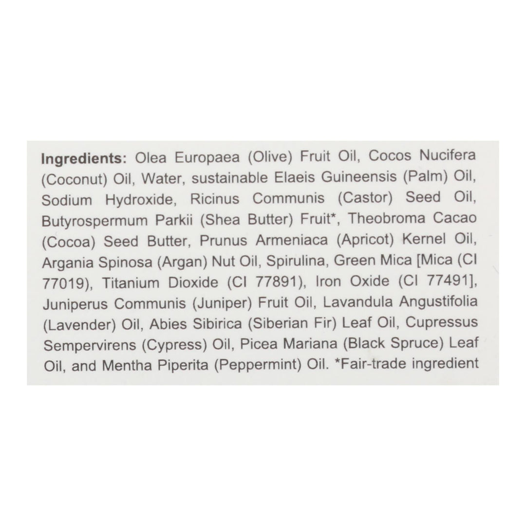 Spinster Sisters Company - Soap Bar Timber - 1 Each - 4.5 Ounces - Maras Green