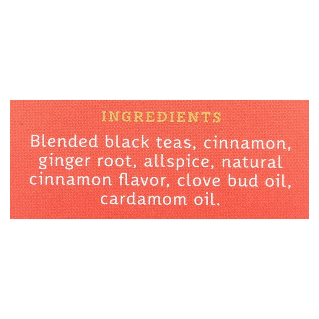 Stash Tea Chai Black Tea - Double Spice - Case Of 6 - 20 Bags - Maras Green