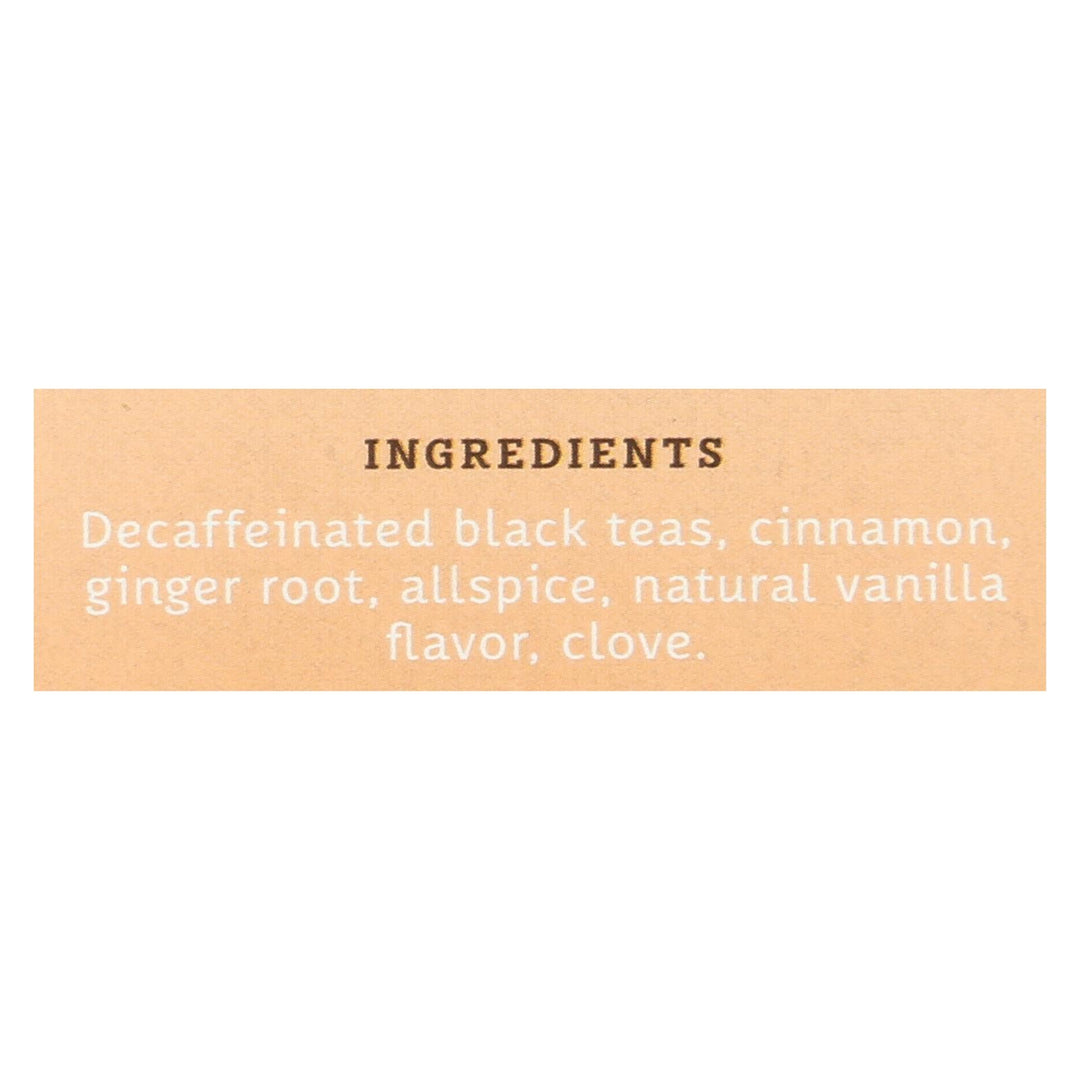 Stash Tea Vanilla Chai Decaf Tea - Case Of 6 - 18 Ct - Maras Green