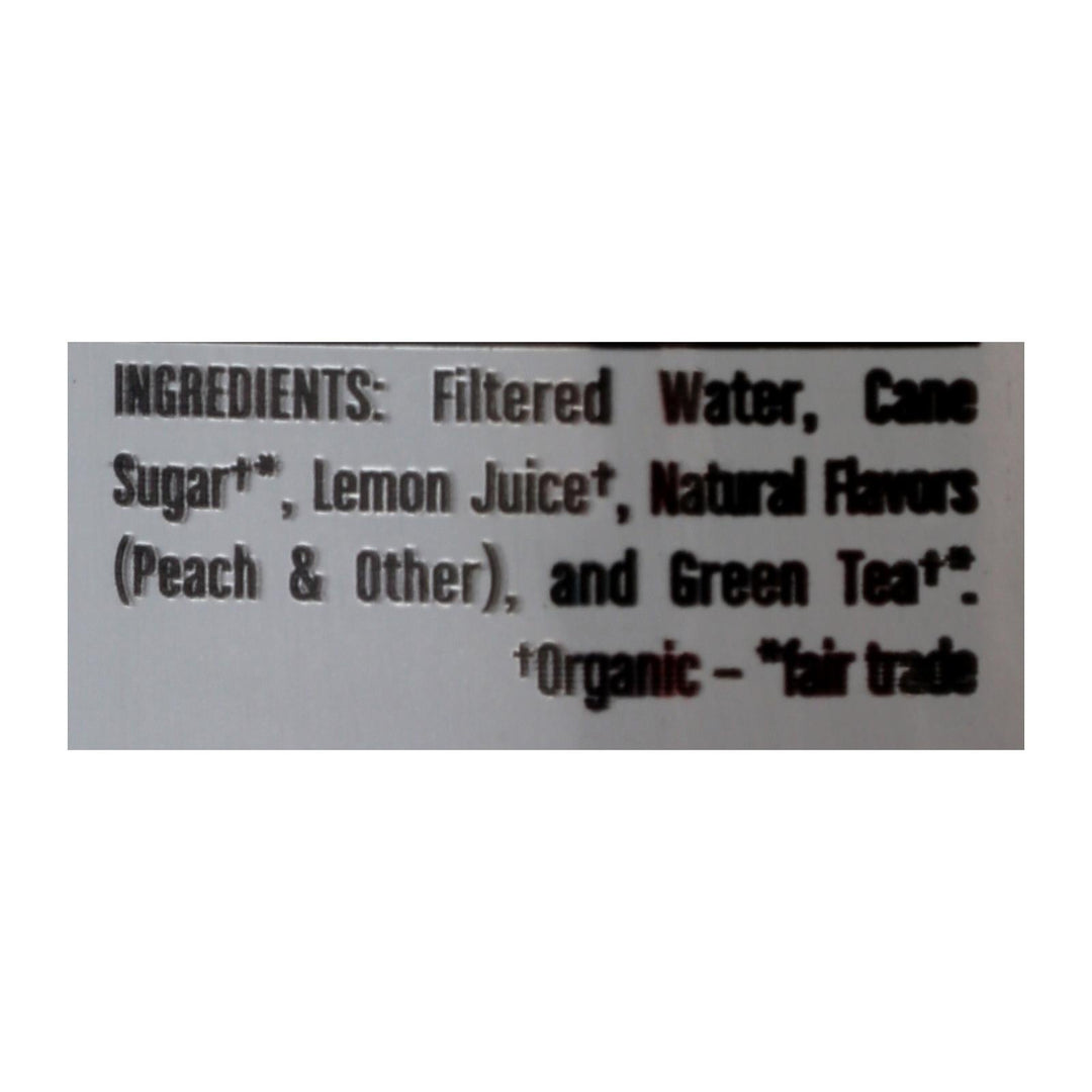Steaz Lightly Sweetened Green Tea - Peach - Case Of 12 - 16 Fl Oz. - Maras Green