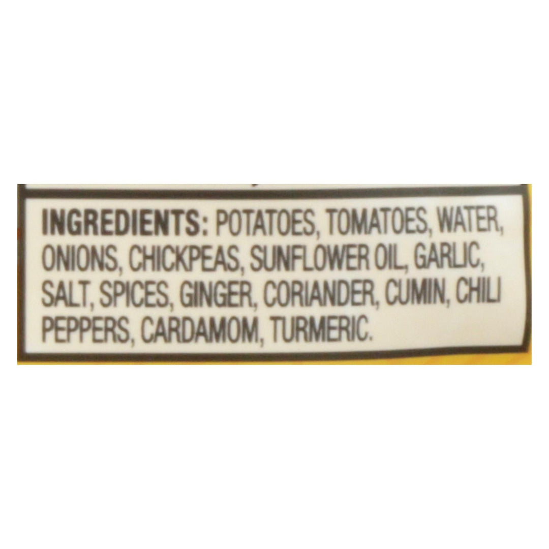 Tasty Bite Entree - Indian Cuisine - Bombay Potatoes - 10 Oz - Case Of 6 - Maras Green