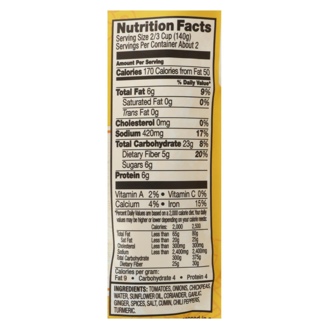 Tasty Bite Entree - Indian Cuisine - Channa Masala - 10 Oz - Case Of 6 - Maras Green