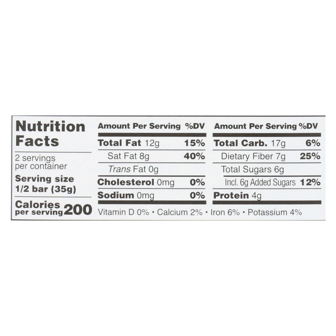 Taza Chocolate Stone Ground Organic Dark Chocolate Bar - Cacao Crunch - Case Of 10 - 2.5 Oz. - Maras Green