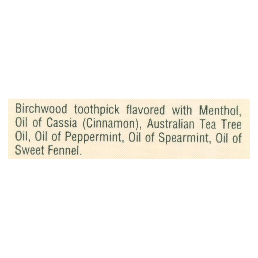 Tea Tree Therapy Toothpicks - 100 Toothpicks - Case Of 12 - Maras Green