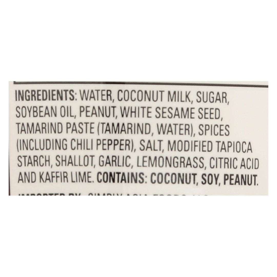 Thai Kitchen Peanut Satay Sauce - Case Of 12 - 8 Fl Oz. - Maras Green