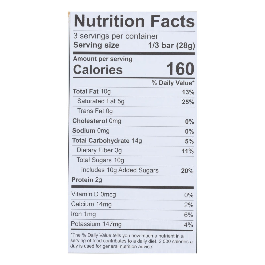 Theo Chocolate - Bar Coffee Toffee 70% - Case Of 12 - 3 Oz - Maras Green