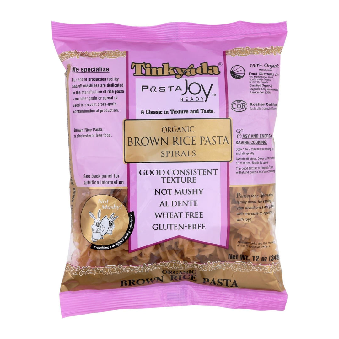 Tinkyada Brown Rice Pasta - Spiral - Case Of 12 - 12 Oz - Maras Green