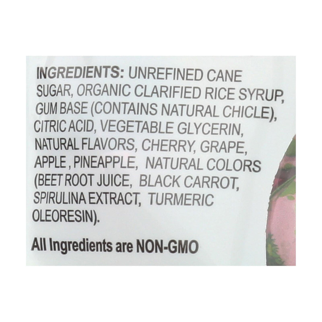 Treehugger Natural Bubble Gum Filled Lollipops - Case Of 6 - 5.07 Oz - Maras Green