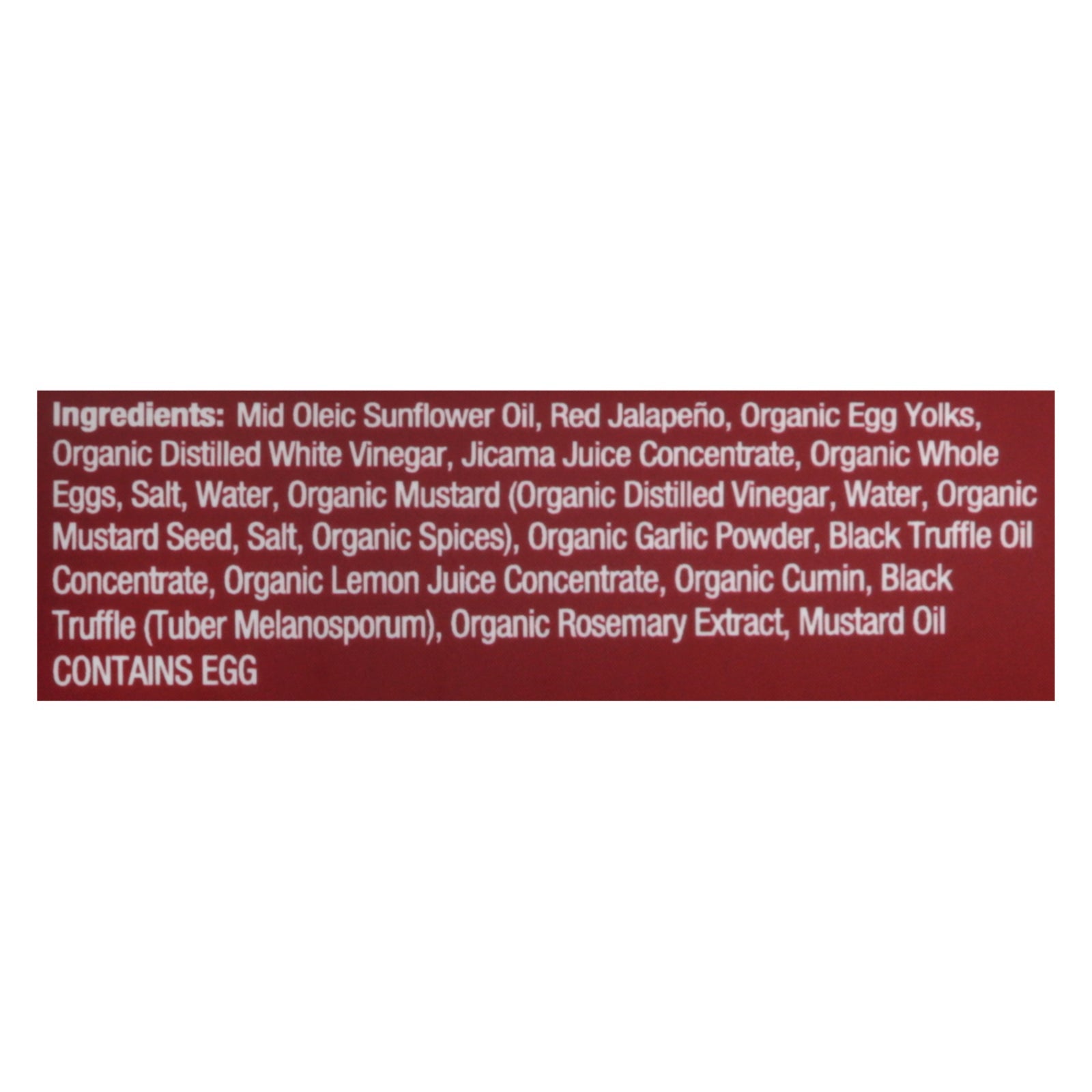 Truff - Mayonnaise Spicy Black Trfl - Case Of 6 - 8 Oz - Maras Green