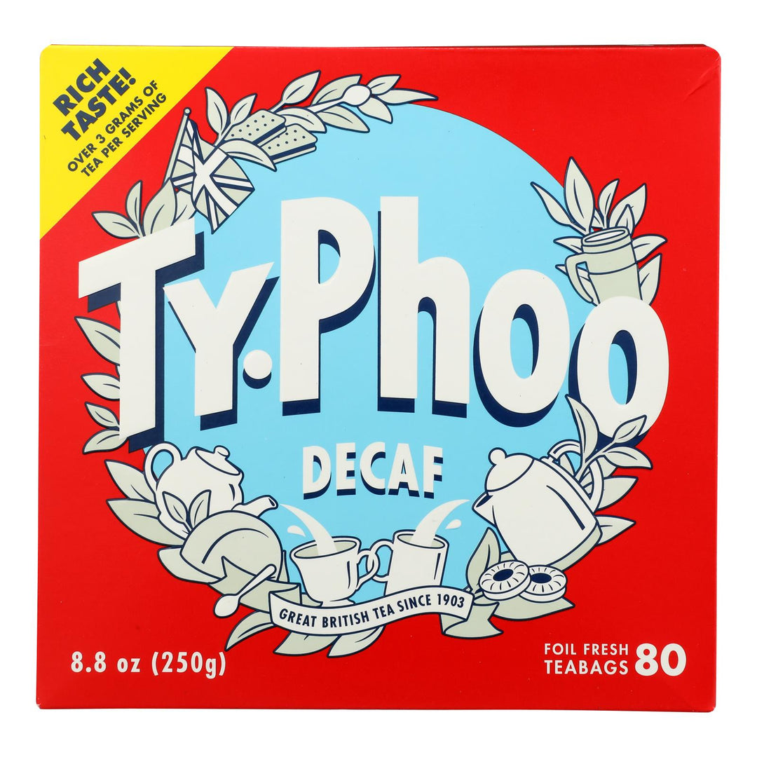 Typhoo Tea - Tea Decaf - Case Of 6 - 80 Ct - Maras Green