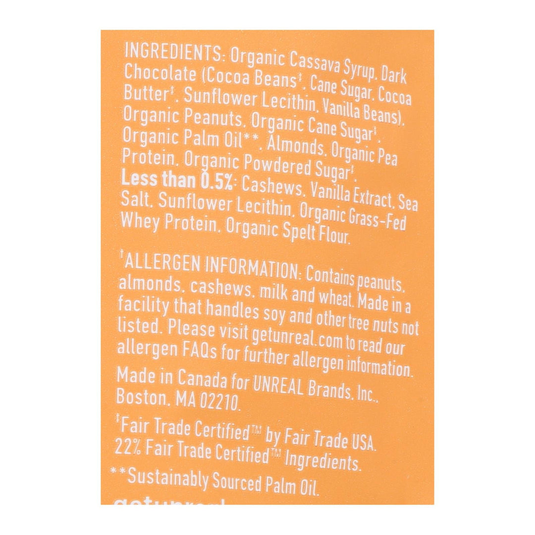 Unreal - Bar Chocolate Caramel Peanut Noug - Case Of 6 - 3.4 Oz - Maras Green