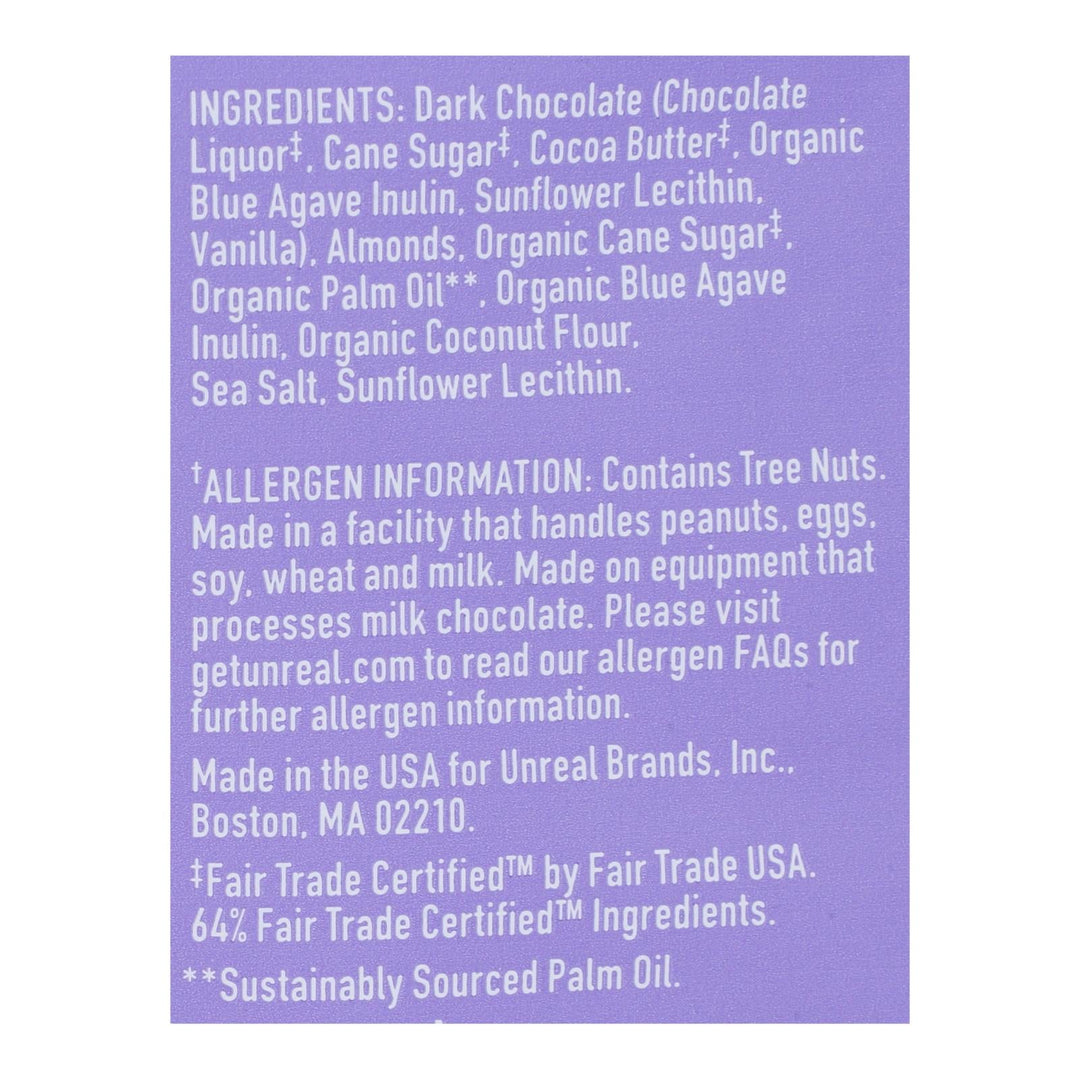 Unreal Dark Chocolate Almond Butter Cups - 6 Bags - Maras Green