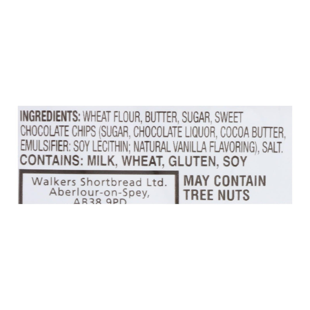 Walkers Shortbread - Cookies 2 Ch Chips 20ct Display - Case Of 20 - 1.4 Oz - Maras Green